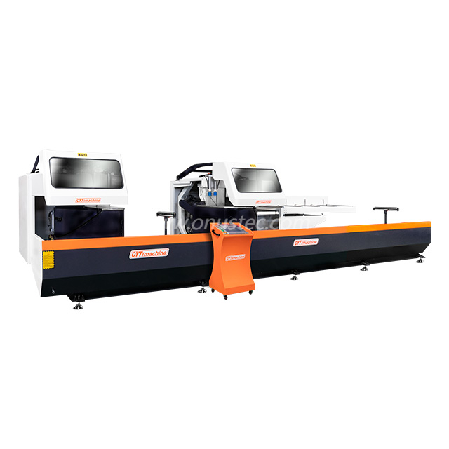 Grand mur rideau de façade en aluminium à 5 axes CNC Double mitre Saw