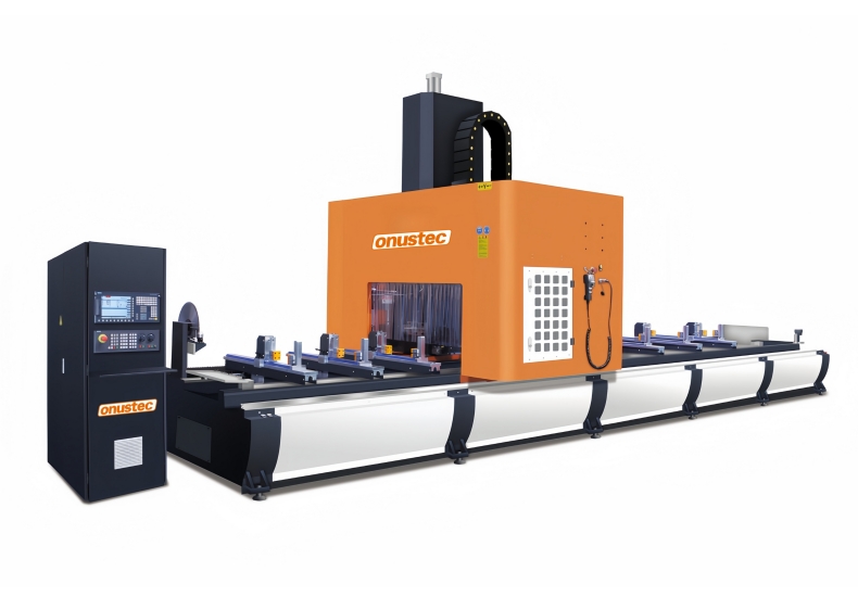 Centre d"usinage de profils CNC 5 axes haut de gamme Onustec OT-C650